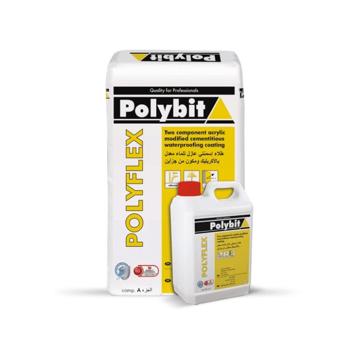 polyflex-waterproofing-945.png Henkel Polybit Polyflex 15kg + 5L Grey Advanced - Leak-Safe Fit - Image 1