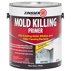 Zinsser 276049 Mold Killing Primer, Flat, White, 1 Gallon,